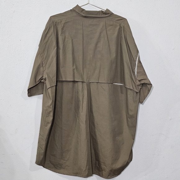 COLUMBIA Sportswear Button Down Shooting Shirt Men's XXL Brown Cotton Fishing - Picture 2 of 11